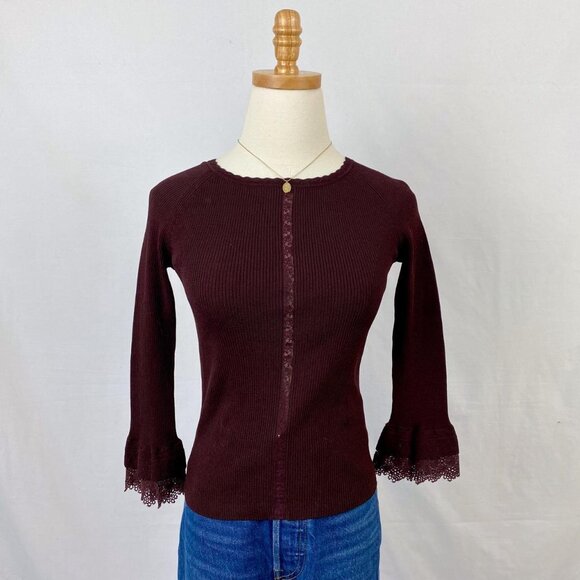 Bebe Women's Brown Shirt - Picture 2 of 5